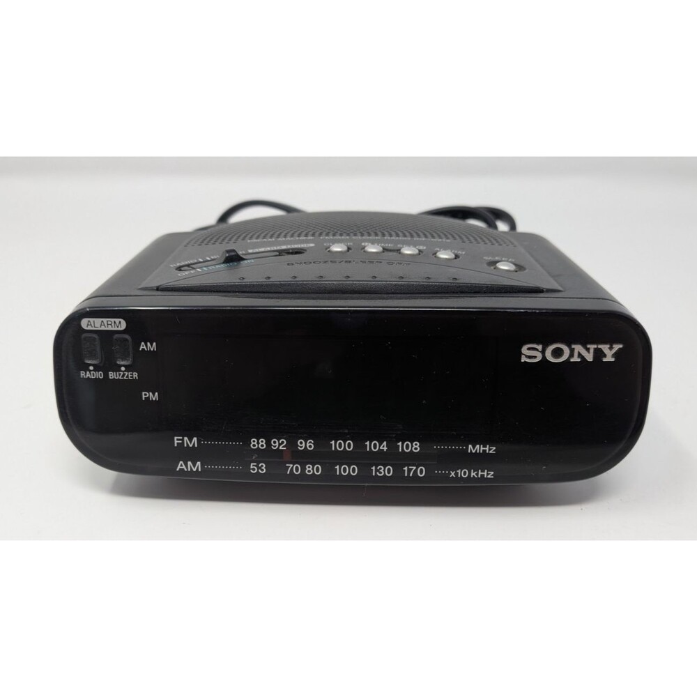 Sony Dream Machine ICF-C212 FM AM Alarm Clock Radio Green LED Y2K Vintage Works